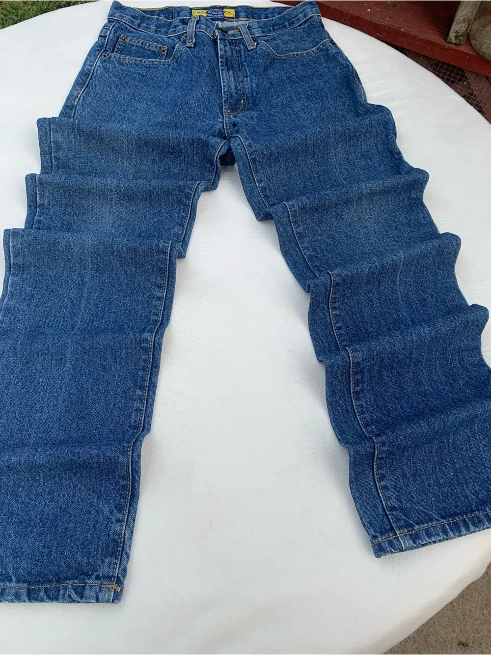 Men's Relaxed Fit Denim Jeans - Blue